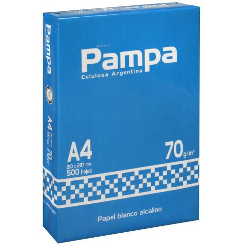 Papel Resma Pampa 70 Gr A4 210x297 500hj