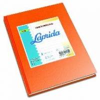 Cuaderno Laprida Forrado T/d 50 Hjs Rayado Naranja