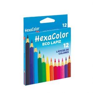 Lapices De Colores Pax Hexacolor X 12 Cortos