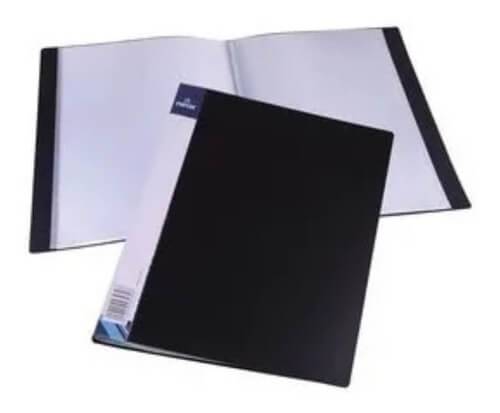 Carpeta A4 C/folios X 20 T/plast Azul/negro Luma