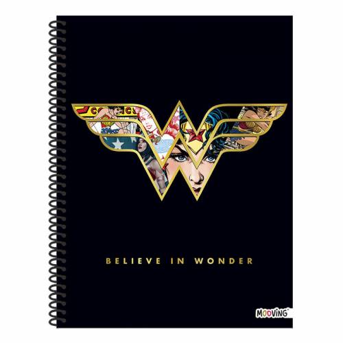 Cuaderno Mooving 29,7 C/esp T/semi Rgida 80 Hjs Raya Wonder Woman 8221