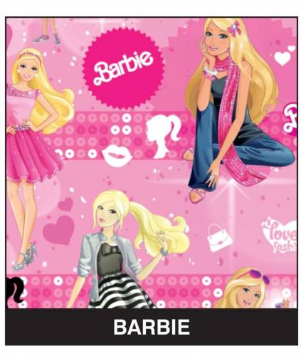Papel Plastificado Fantasia Barbie