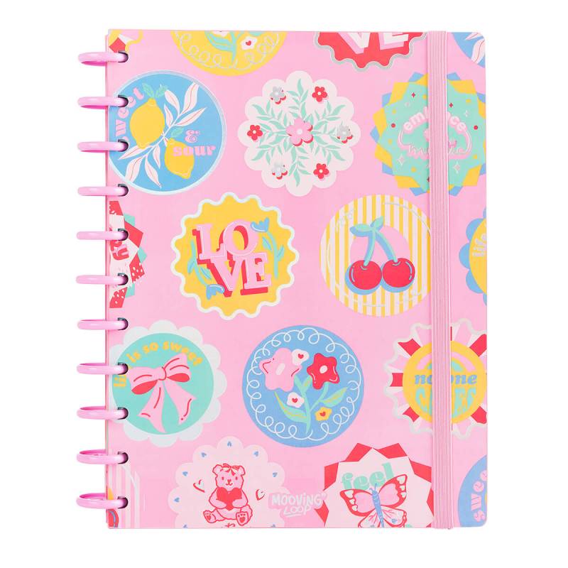 Cuaderno Mooving A4 C/Discos Fantasia 80H + Stickers 1711132