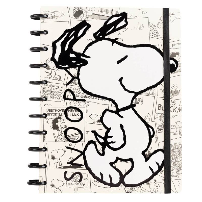 Cuaderno Mooving A4 C/Discos Snoopy 80H + Stickers 17111334