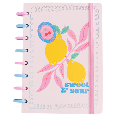 Cuaderno Mooving A5 C/Discos Fantasia 80H + Stickers 21132 
