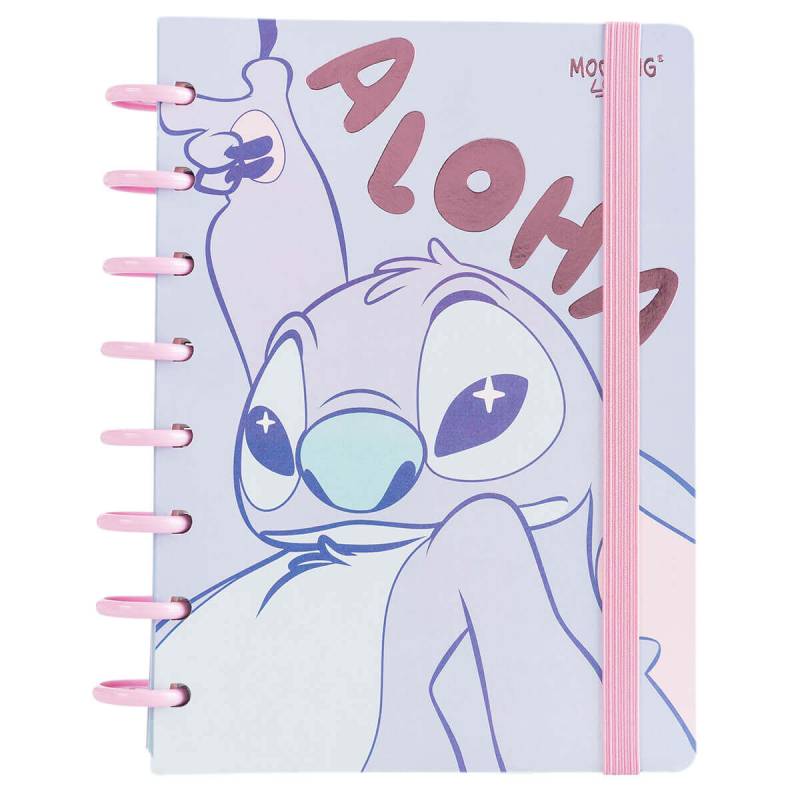 Cuaderno Mooving A5 C/Discos Stitch 80H + Stickers 1721244