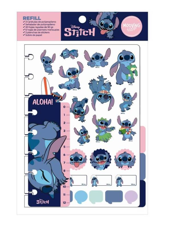 Repuesto De Cuaderno Mooving Loop A5 Stitch 1724244