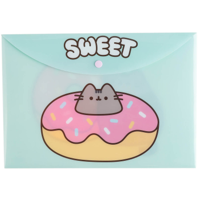 Sobre Pvc C/Boton A4 Mooving Pusheen 2072170202