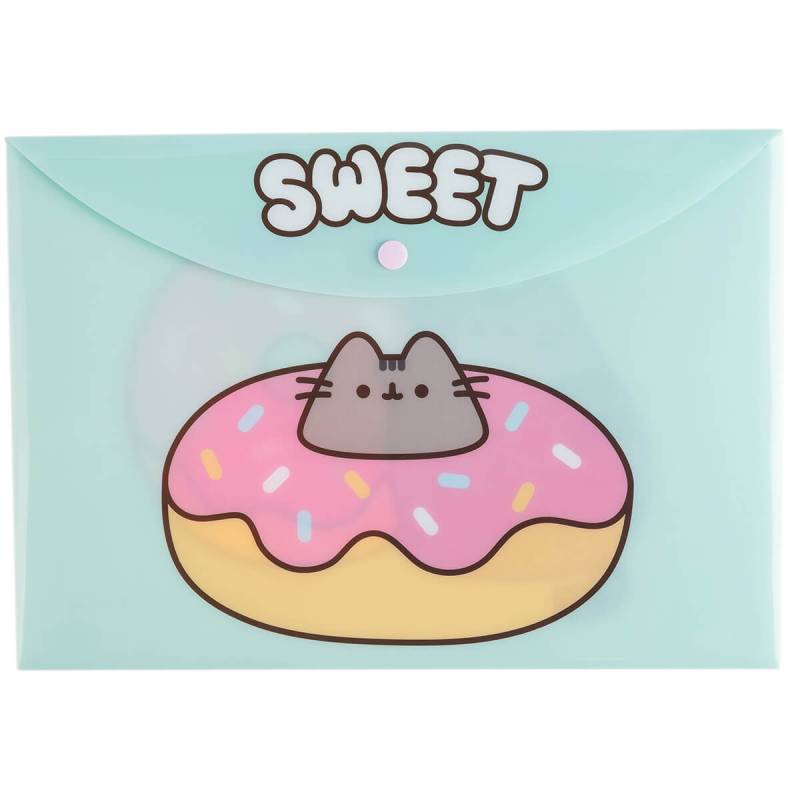 Sobre Pvc C/Boton A4 Mooving Pusheen 2072170202