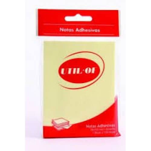 Block De Notas Adhesivas 76 X 127 Mm Util Of 100 Hjs