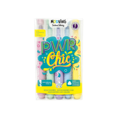 Resaltador Mooving Chic Estuche X 5 Unid 3051905