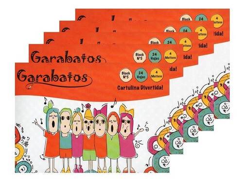Block Garabatos Cartulina Divertida 20 Hjs