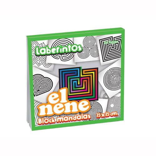 Block El Nene 15X15 Mandalas Laberintos X 24 Hjs