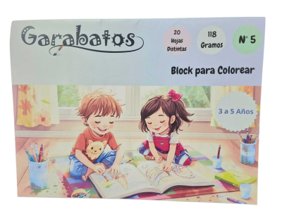 Block Garabatos Para Colorear N°5 X 20 Hjs 