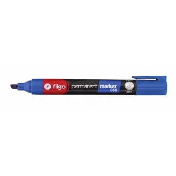 Marcador Filgo 050 Permanente Pta Bisel Azul