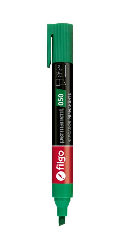 Marcador Filgo 050 Permanente Pta Bisel Verde