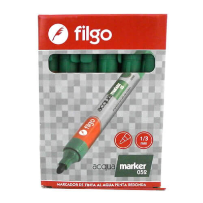 Marcador Filgo 052 Al Agua Pta Red Verde