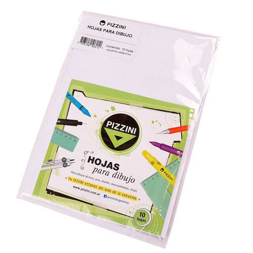 Papel P/Dibujo 150 Gr Pizzini 35X50 Paq X 10 Unid