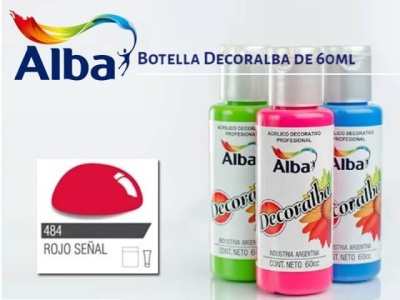 Decoralba Acrílico 60 Ml 484 - Rojo Señal 