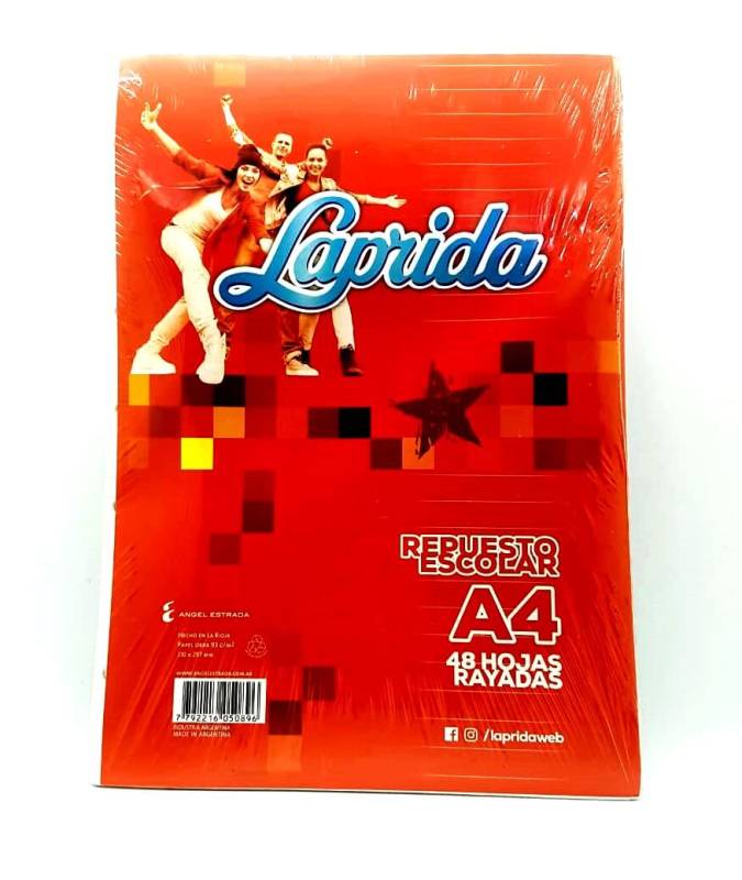 Repuesto Laprida A4 X 48 Hjs Rayado