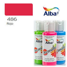 Decoralba Acrílico 60 Ml 486 - Rojo 