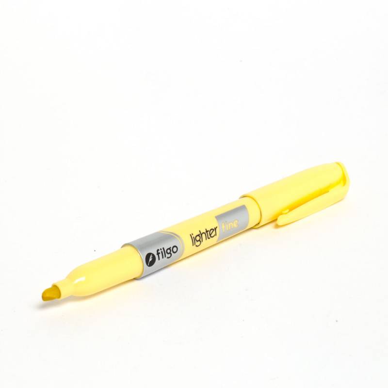 Resaltador Filgo Lighter Fine Pastel Amarillo Pta Biselada
