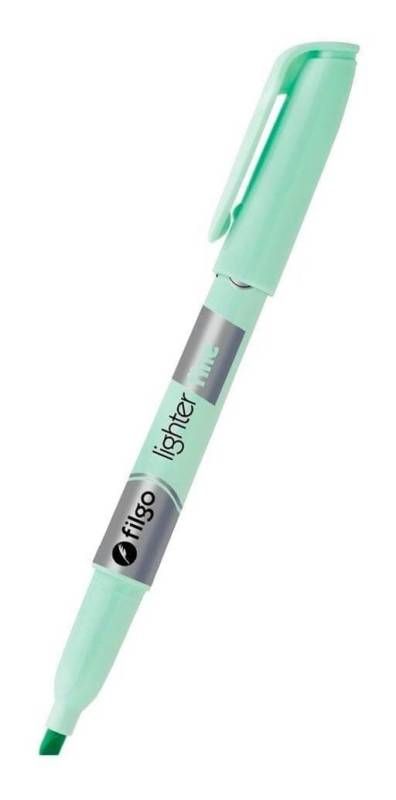 Resaltador Filgo Lighter Fine Pastel Verde Pta Biselada