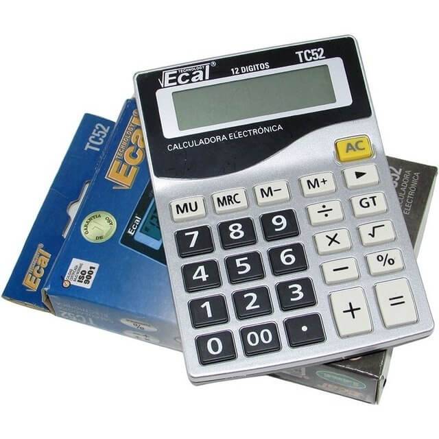 Calculadora Ecal Tc52 12 Digitos