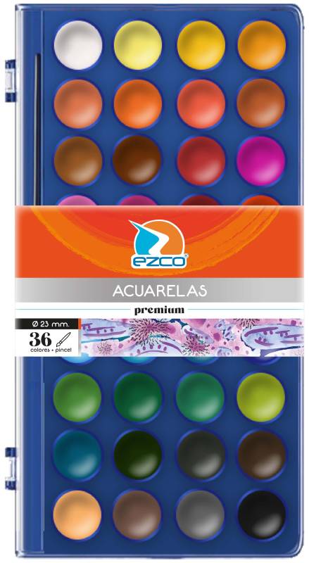 Acuarela Ezco Premium X 36 Colores