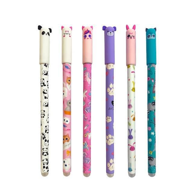 Lapicera Roller Talbot Borrable Animales Azul 0,7Mm