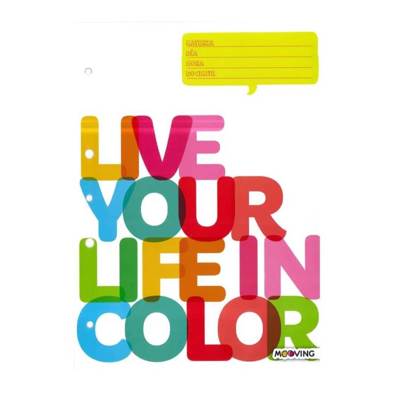 Separadores De Materias Mooving A4 Colors 2108