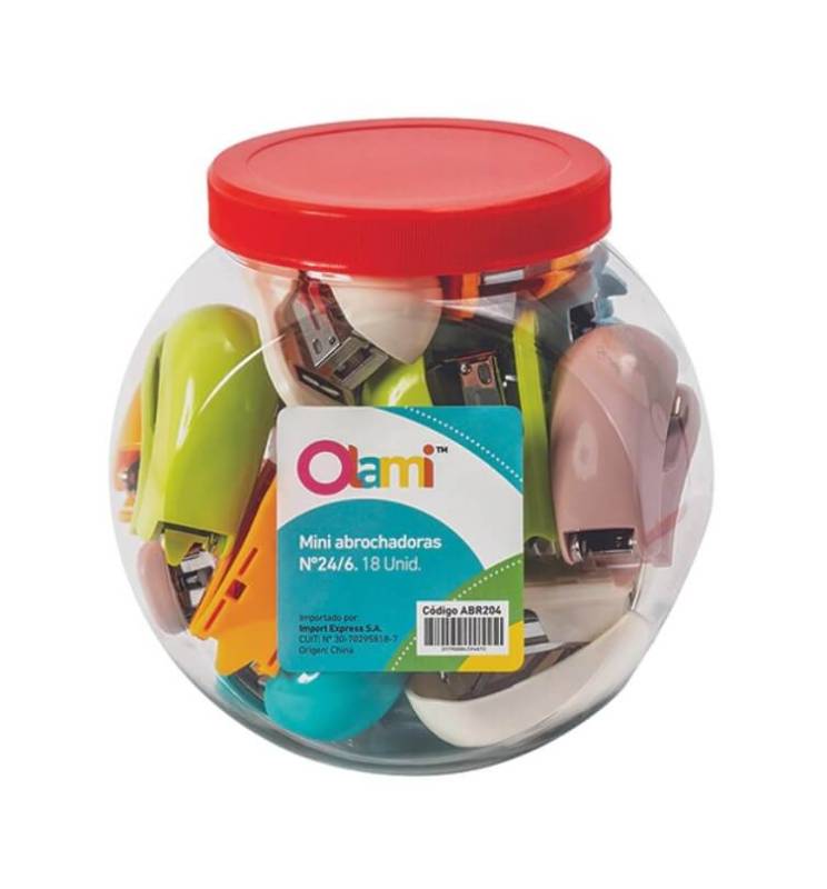 Abrochadora Olami Mini Nº 24/6 Pote X 18 Un Abr204 
