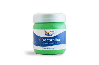 Decoralba Acrílico Pote 200 Ml 453 - Verde Manzana 