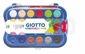 Acuarela Giotto Premium X 24 Colores + Pincel