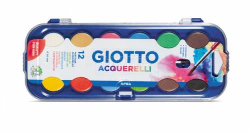 Acuarela Giotto Premium X 12 Colores + Pincel 