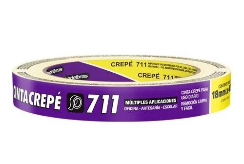 Cinta De Papel 18Mm X 40Mts Adelbras
