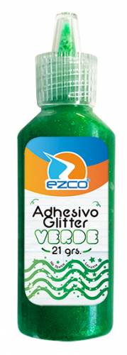 Adhesivo Glitter Ezco 21 Grs Verde