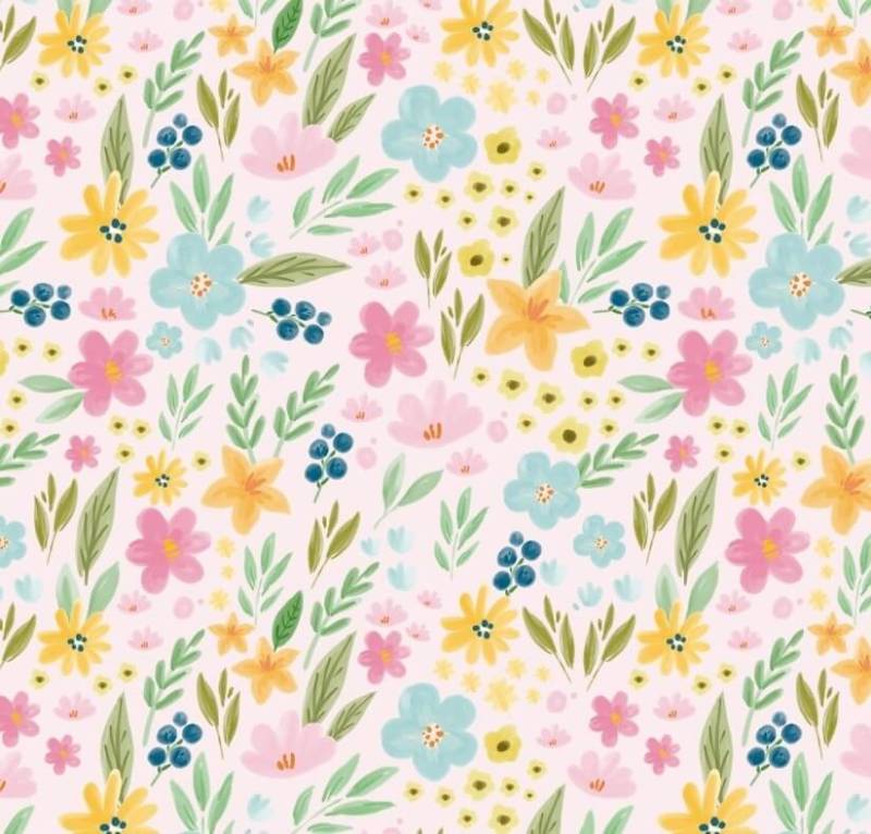 Papel Afiche Muresco F01368 Flores Pastel X 10 Un