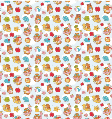 Papel Afiche Muresco F01376 Capi Summer  Paq X 10 Un