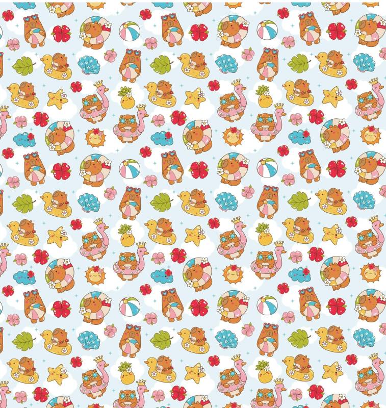 Papel Afiche Muresco F01376 Capi Summer  Paq X 10 Un