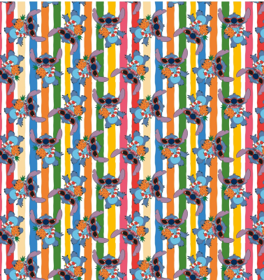 Papel Afiche Muresco F01401 Stitch Lei Hawai Paq X 10 Un