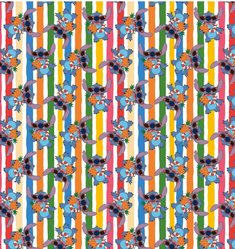 Papel Afiche Muresco F01401 Stitch Lei Hawai Paq X 10 Un