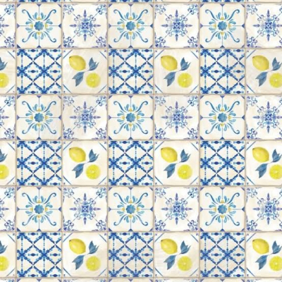 Papel Afiche Muresco F01445 Mosaico Limón Paq X 10 Un