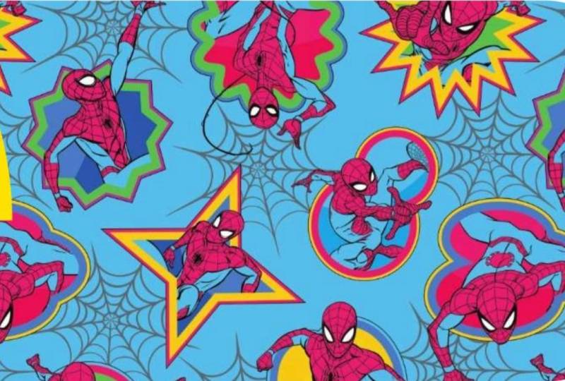 Papel Afiche Muresco F01470 Spiderman Fluo Paq X 10 Un