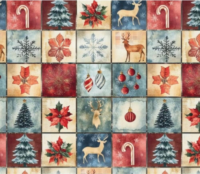 Papel Afiche Muresco F01476 Navidad Nordica  Paq X 10 Un