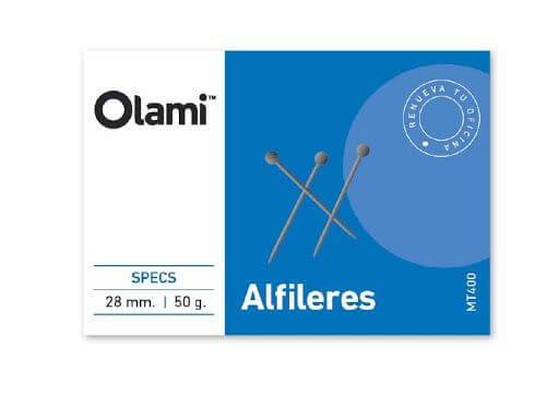 Alfiler Olami 28Mm Caja X 50 Grs Mt400