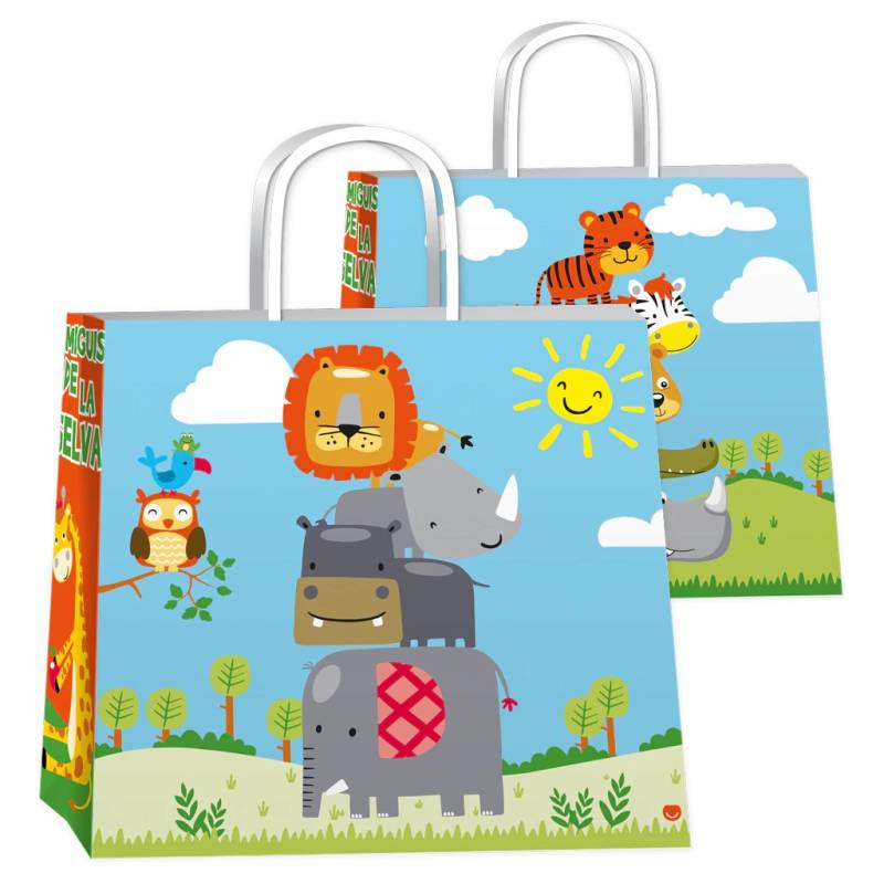 Bolsa P/Regalo Romipack Amigus De La Selva 22X24