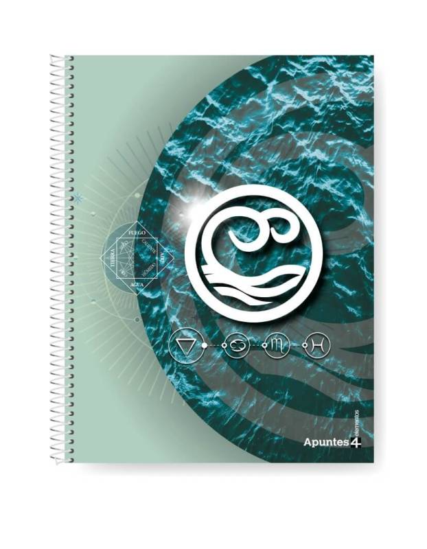Cuaderno Apuntes 4 Elementos 29,7 C/Esp X 80 Hjs Cuadriculado
