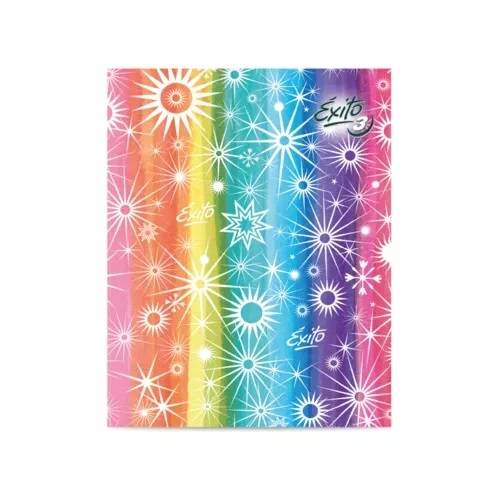 Cuaderno Exito N°3 Arco Iris 19X24 T/F X 36 Hjs Rayado