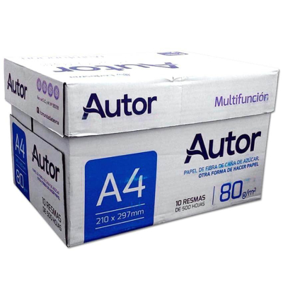 Papel Ledesma Autor 80 Gr A4 210X297 Mult Caja X 10 Unid